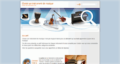 Desktop Screenshot of choisir-son-instrument.com