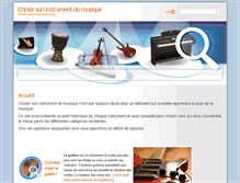 Tablet Screenshot of choisir-son-instrument.com